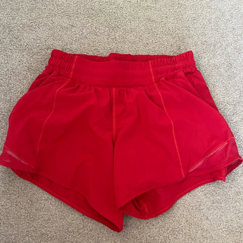 Lululemon red hotty hot shirts